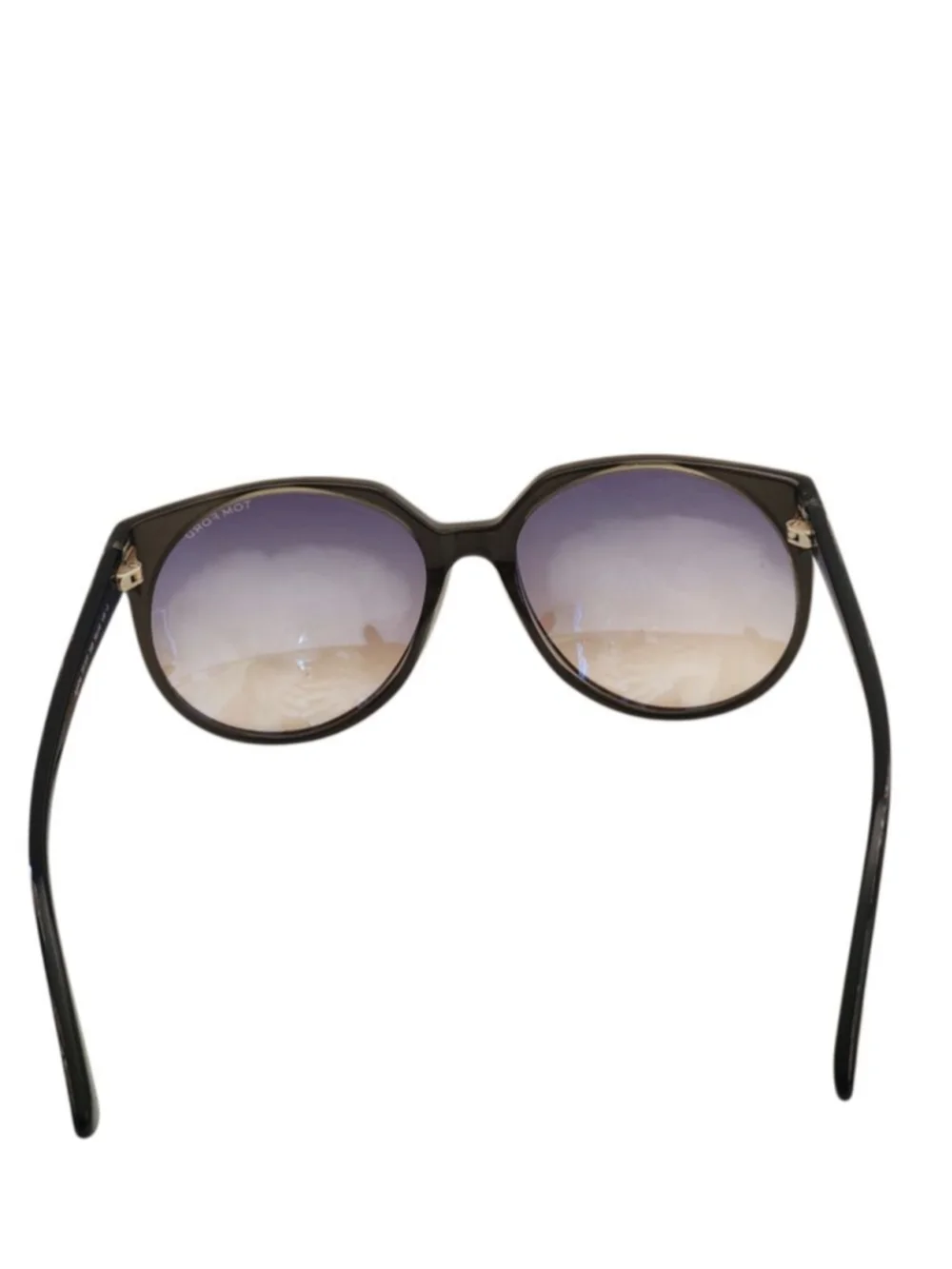 TOM‎ FORD Agatha TF370 Sunglasses Beige Brown Blue 56 mm